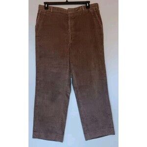 Lands' End Men's Size 38X28 Warm Beige Corduroy Pants/Slacks with Pocket